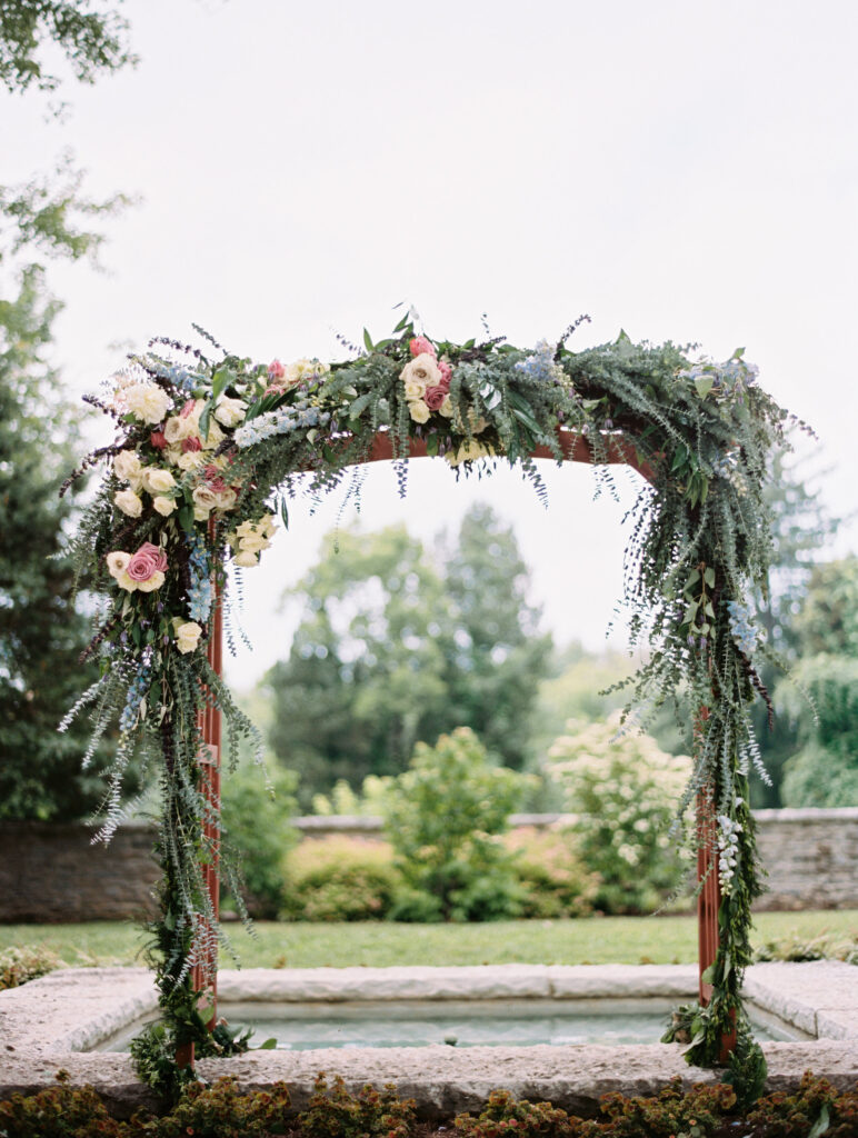 floral ceremony arch 