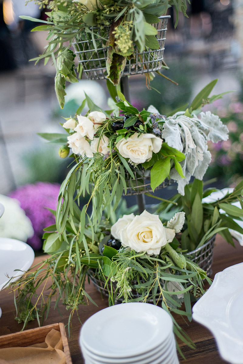 Tuscan inspired wedding ceremony and reception at family farm. Florals by Yellow Canary Floral + Event Design. www.yellowcanaryonline.com 