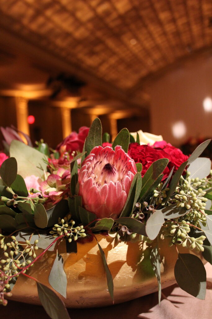 Floral centerpieces for Cincinnati Art Museum gala