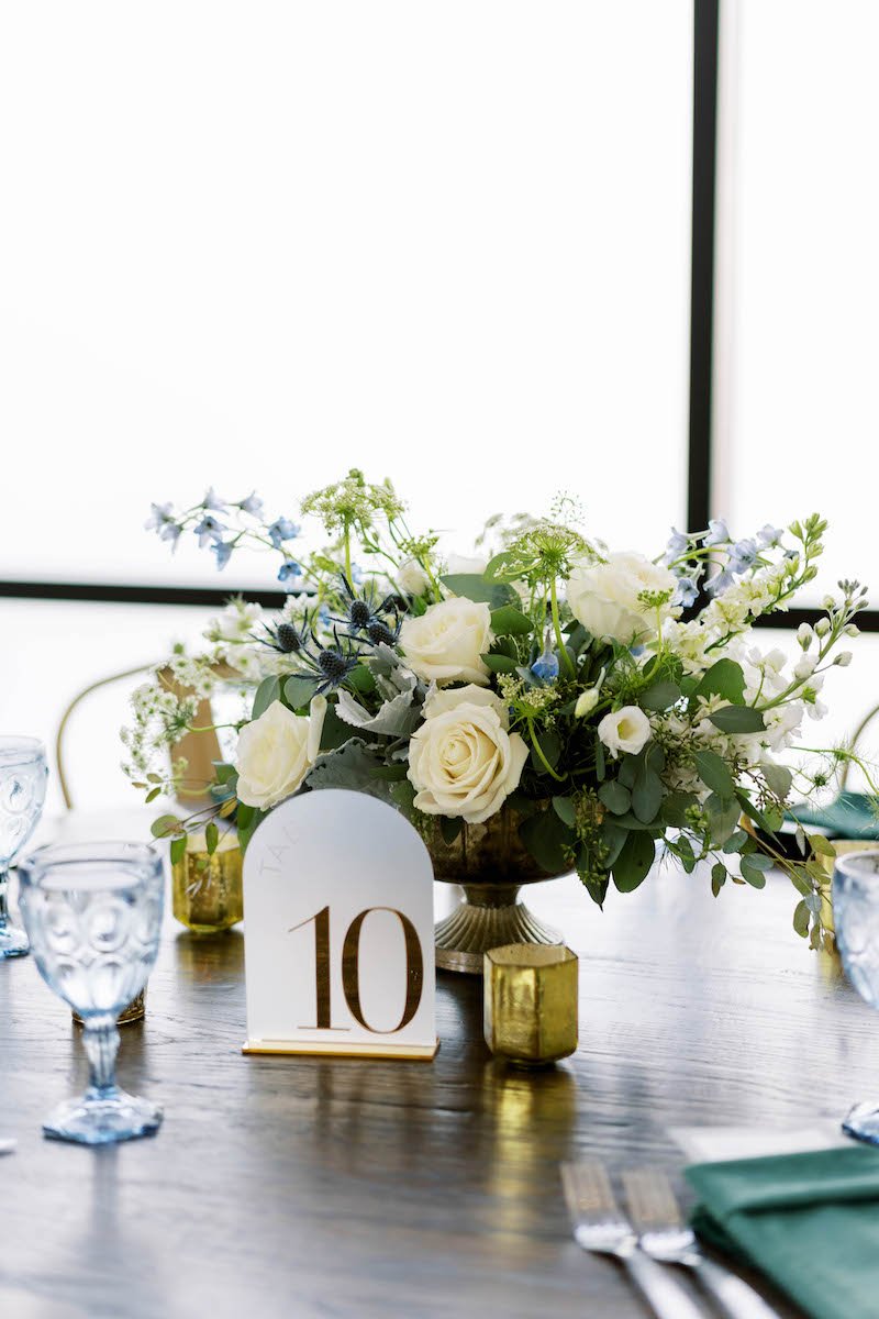 floral centerpiece for wedding at Mohave East